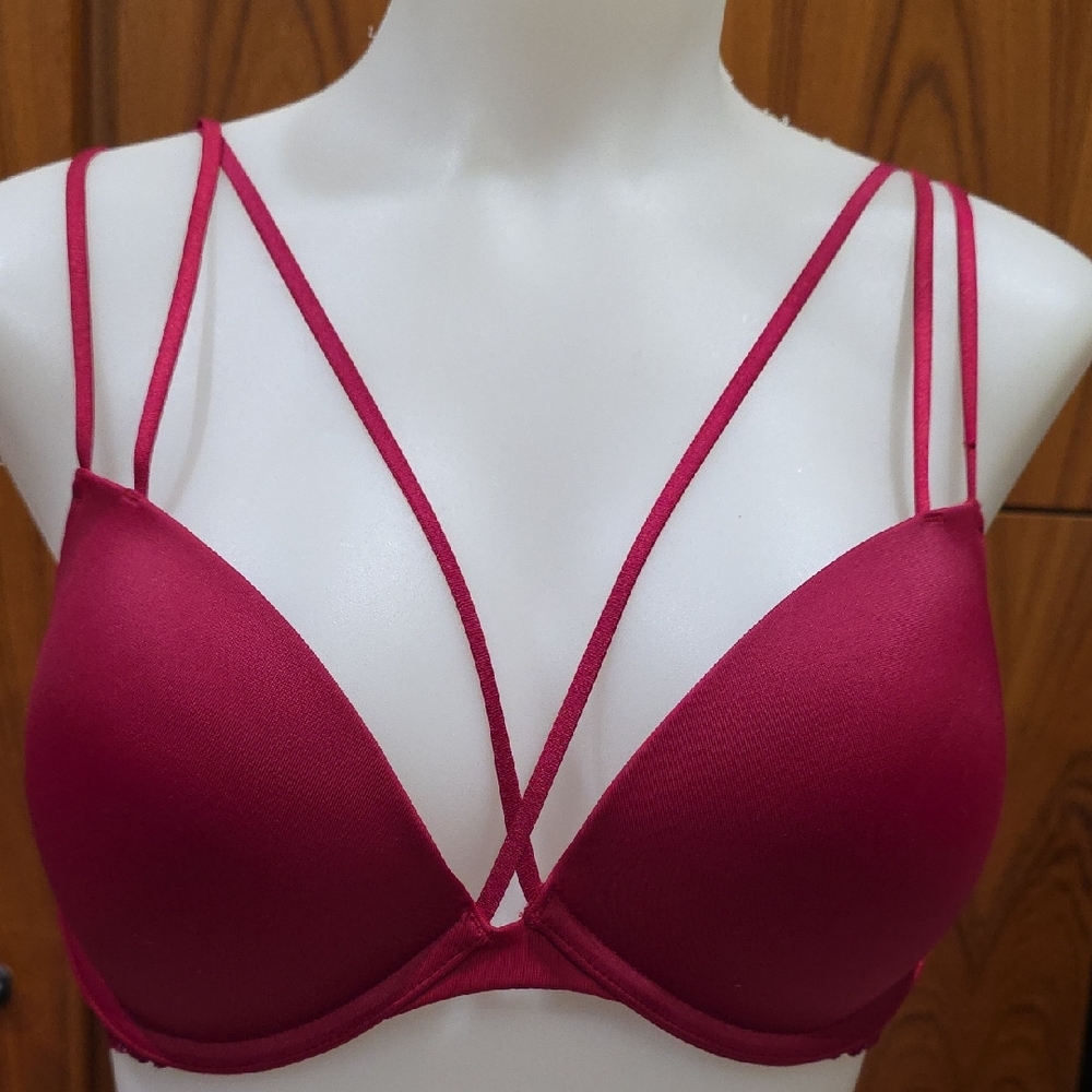 La SENZA Deep Red Strappy Bra